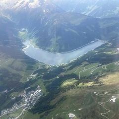 Flugwegposition um 12:13:36: Aufgenommen in der Nähe von Gemeinde Wald im Pinzgau, 5742 Wald im Pinzgau, Österreich in 2934 Meter